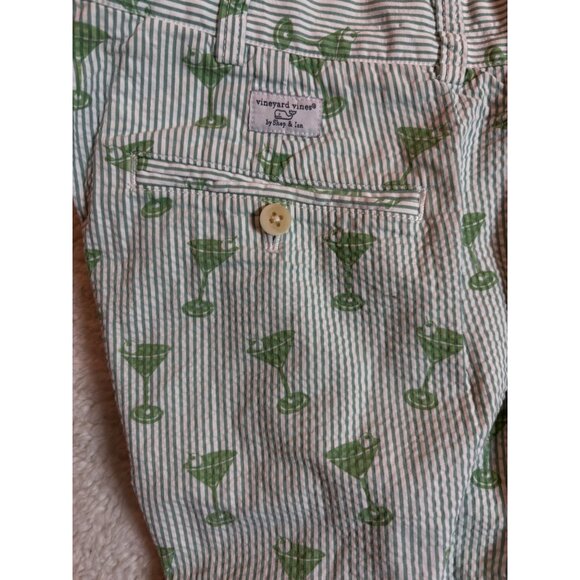 Brooks Brothers Mens Seersucker Martini Print Shorts Size 34 - Picture 8 of 14